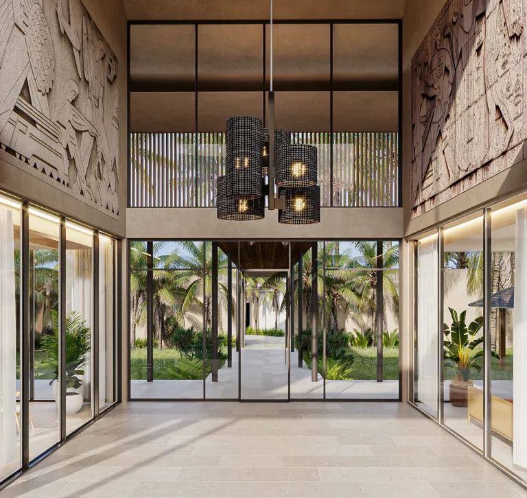 Entrance with Mural Art